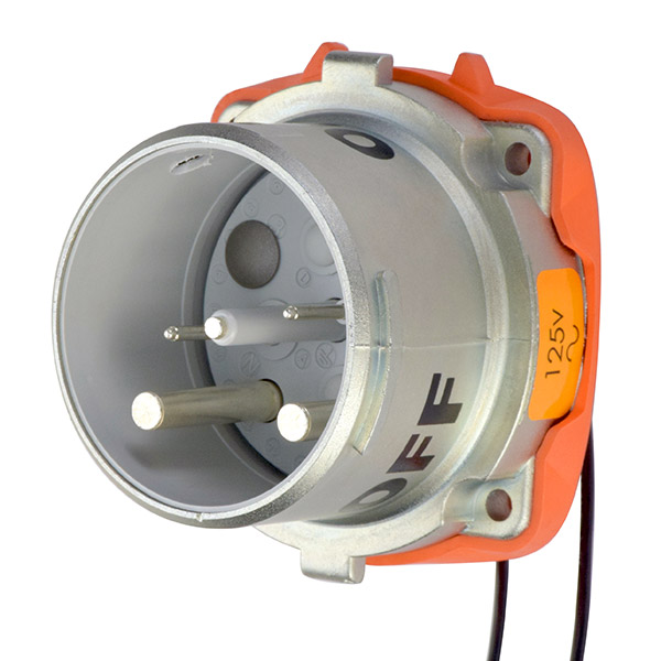 37-68175-C-K07-972-4X - DS100C INLET METAL SIZE 4 TYPE 4X 1P+N+G 100A 125 VAC 60 Hz +2 AUX TYPE 4X WATERTIGHTNESS